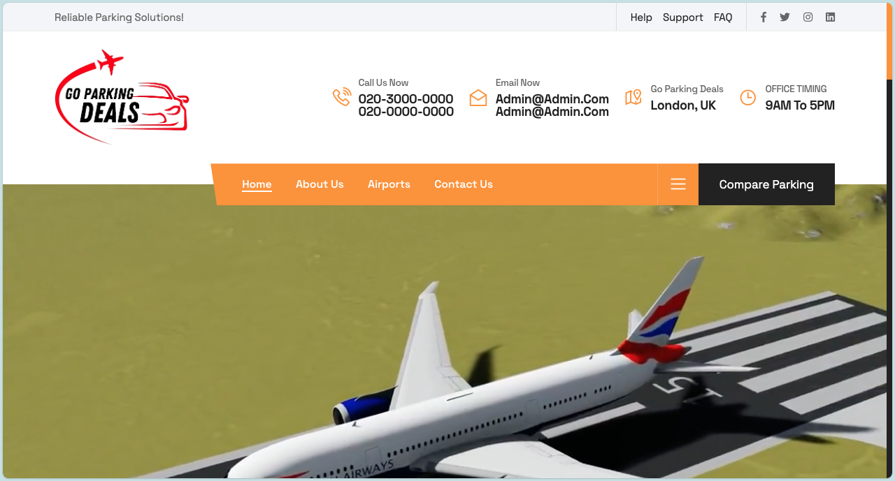 Airport Parking – Laravel-Based Price Comparison & Booking Platform (UK)